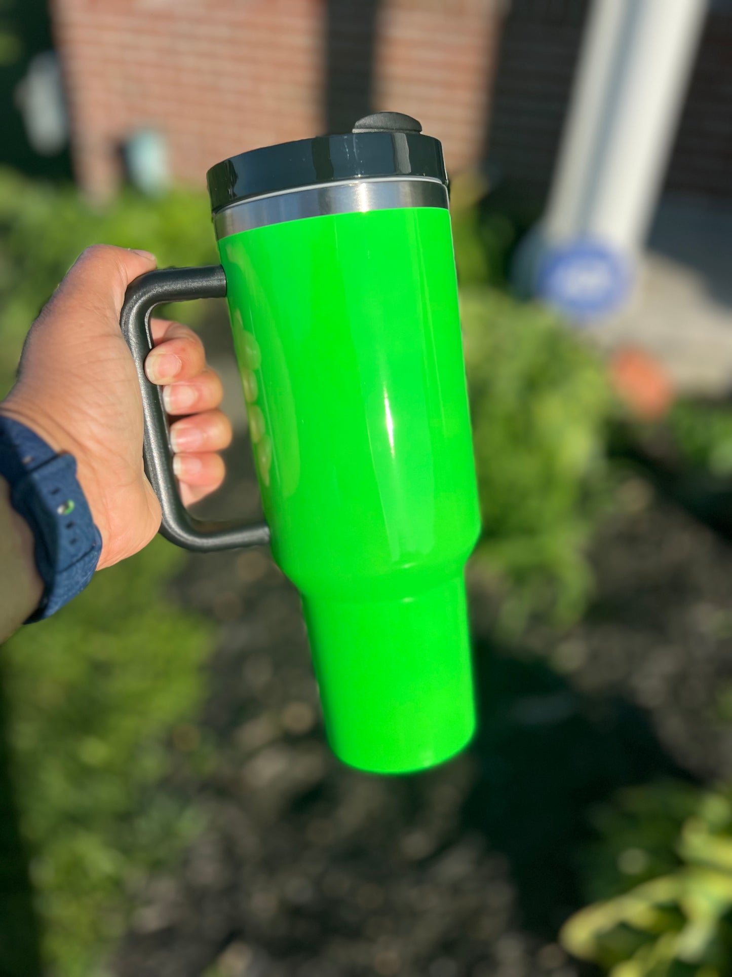 40oz insulated sublimation tumbler with handle