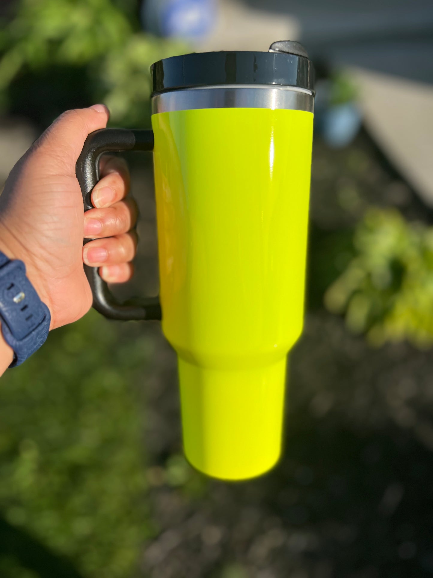 40oz insulated sublimation tumbler with handle