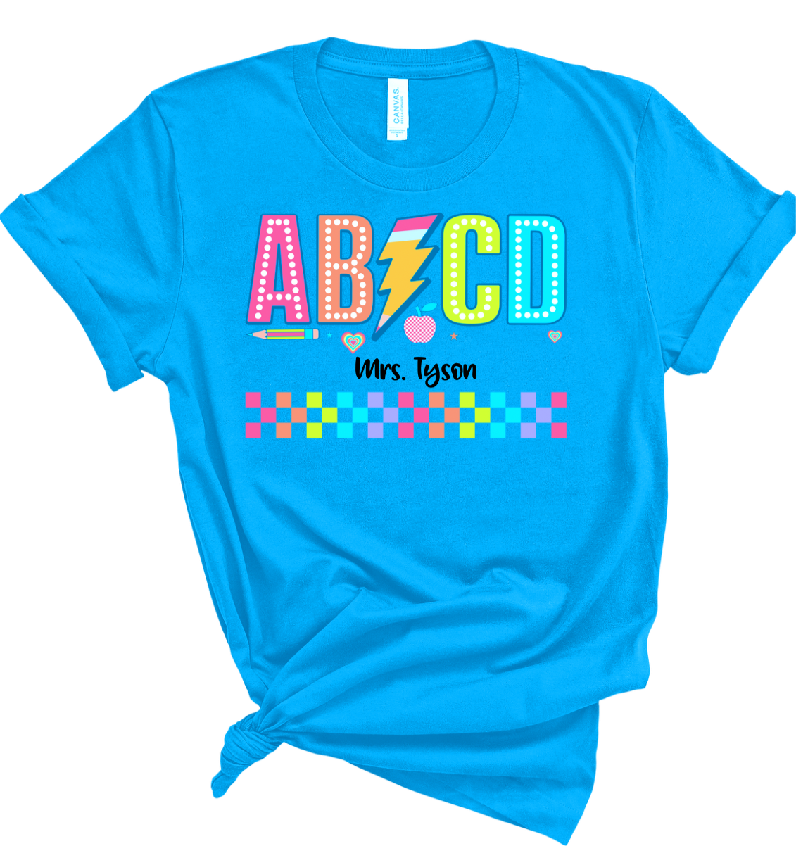 ABCD Personalized Teacher shirt