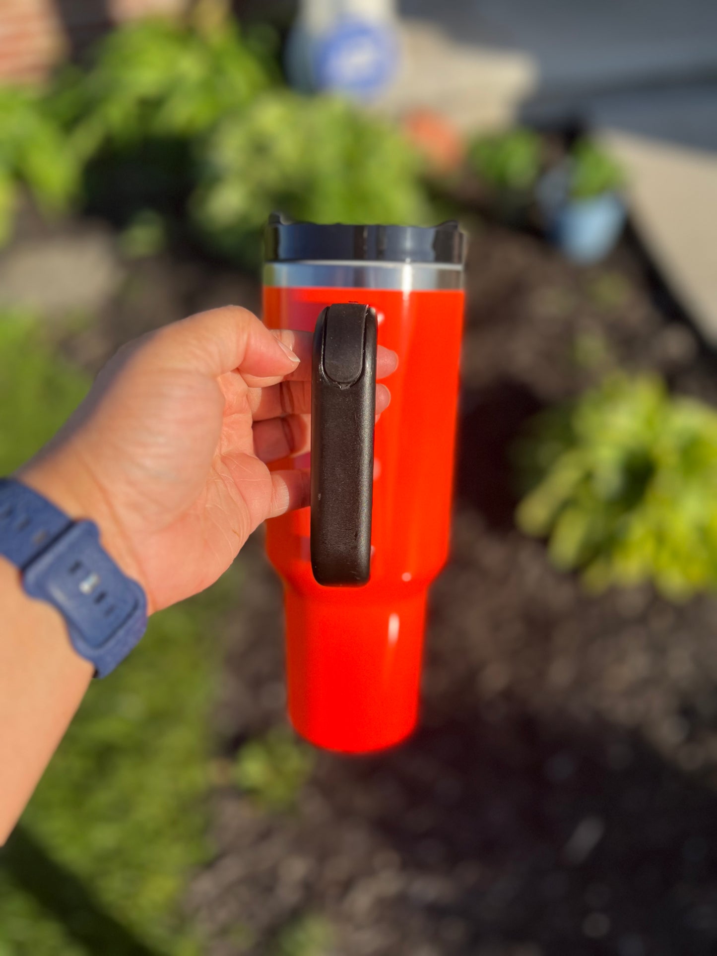 40oz insulated sublimation tumbler with handle