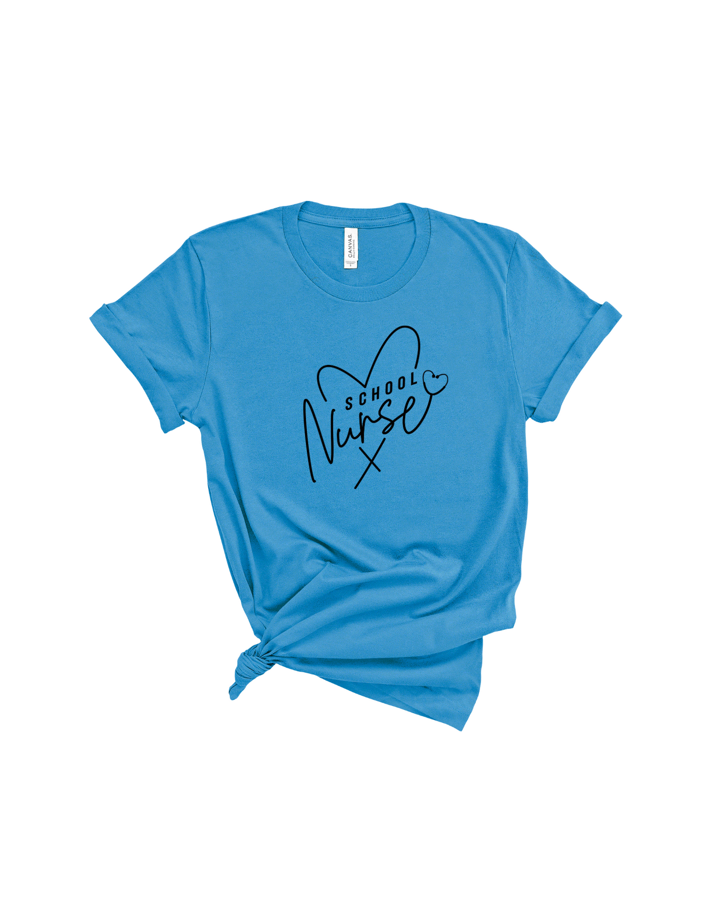 School Nurse heart shirt