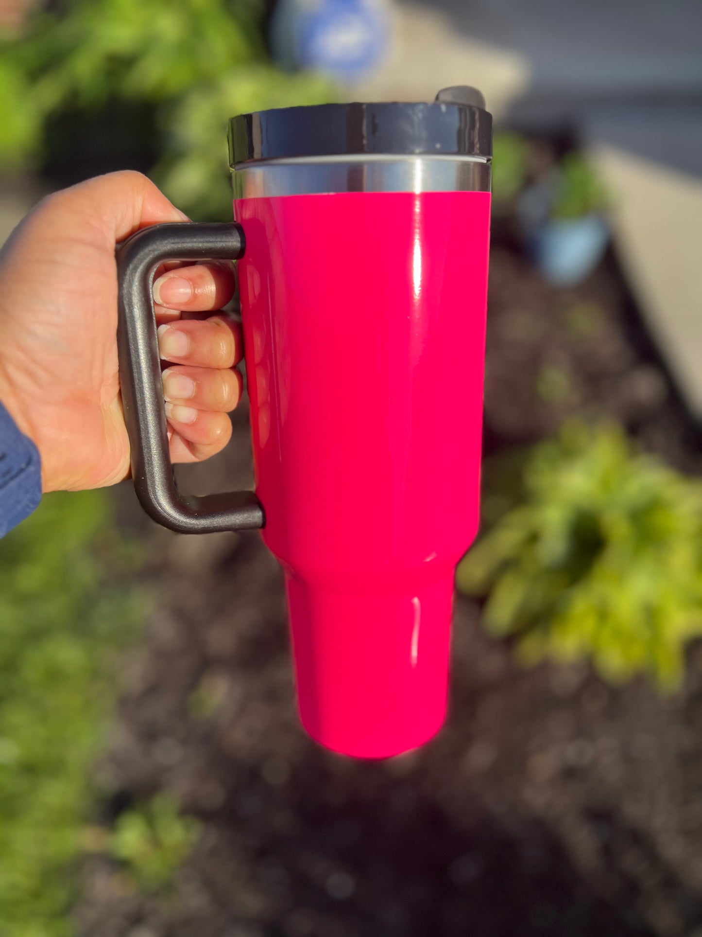 40oz insulated sublimation tumbler with handle