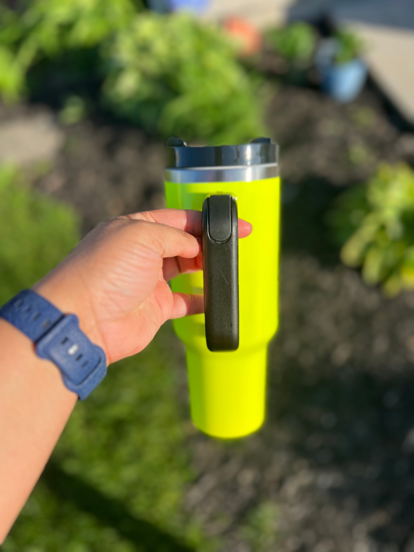 40oz insulated sublimation tumbler with handle