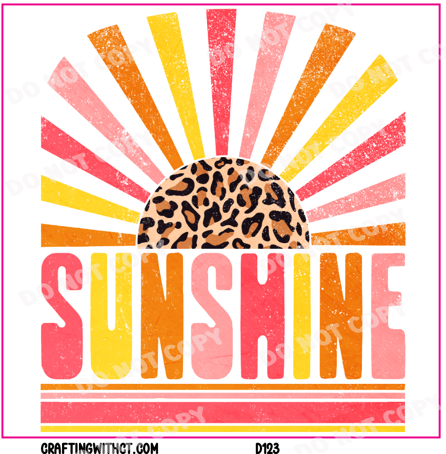 D123 sunshine decal