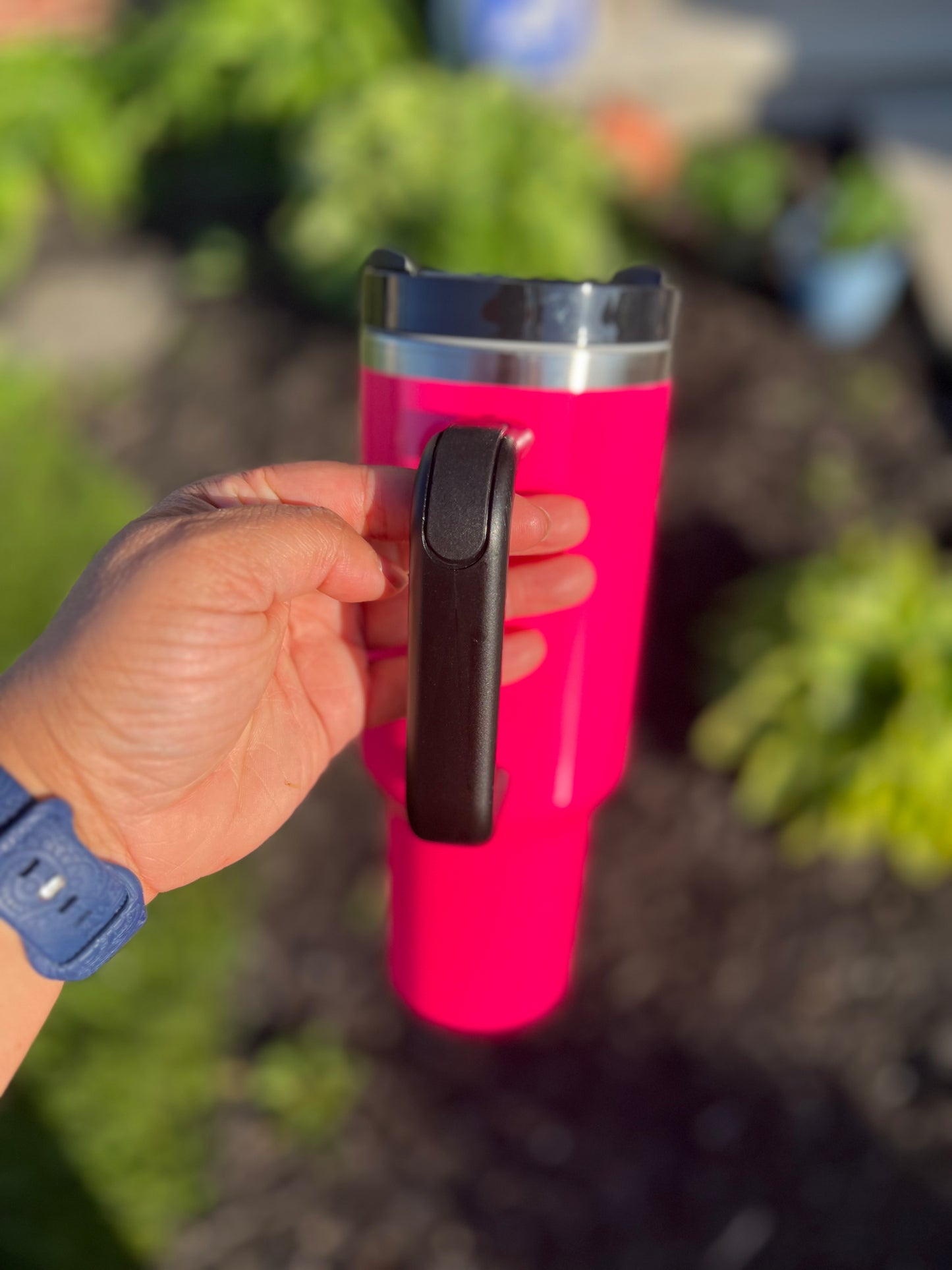 40oz insulated sublimation tumbler with handle