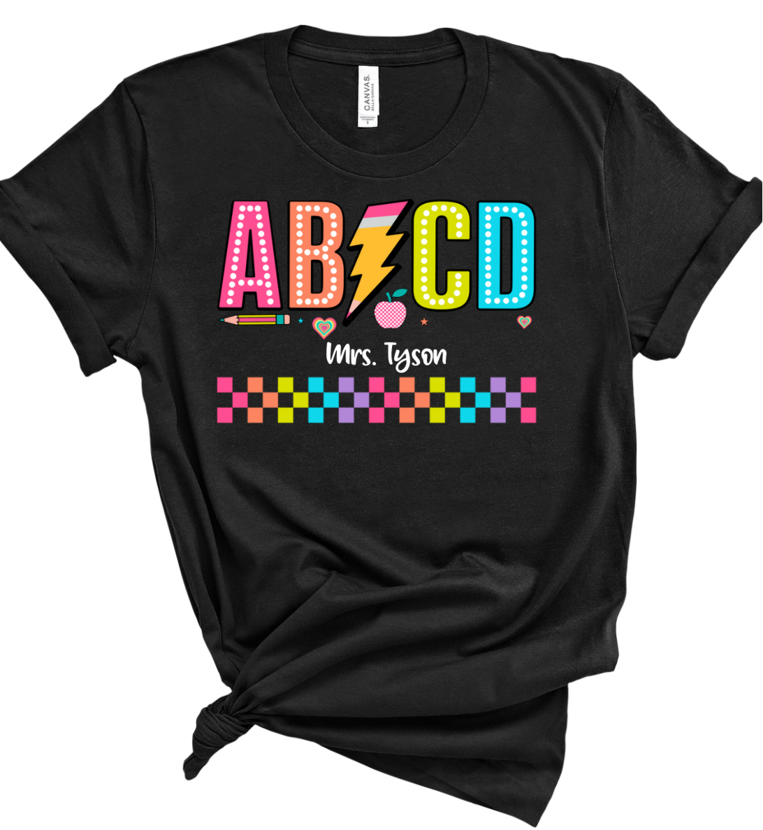 ABCD Personalized Teacher shirt
