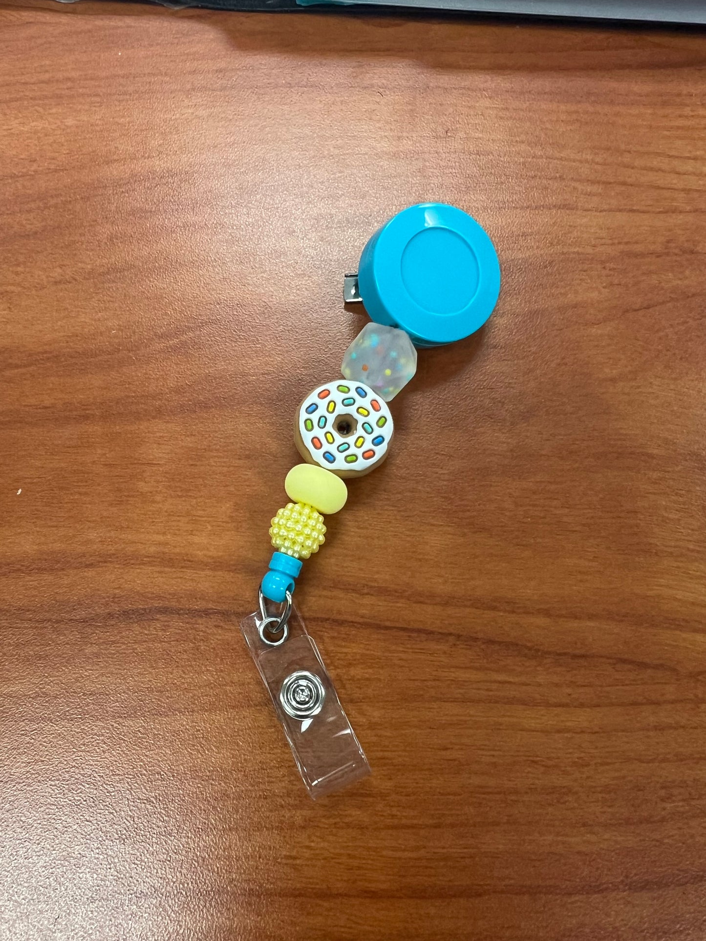 Beaded badge reel