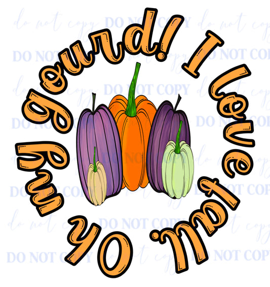 D128 oh my gourd decal