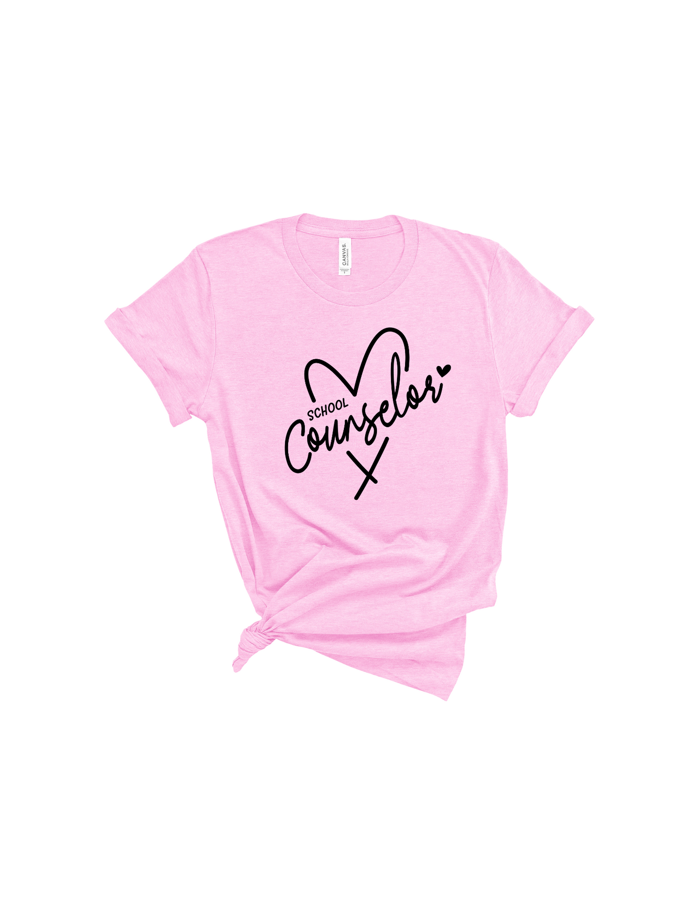 School Counselor heart shirt