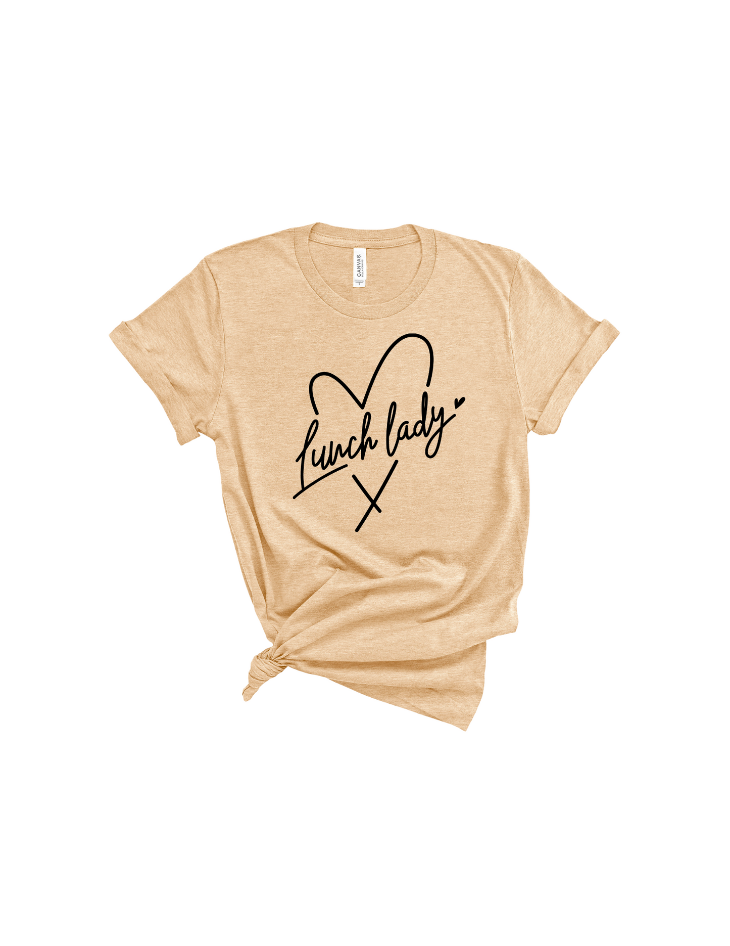 Lunch Lady heart shirt