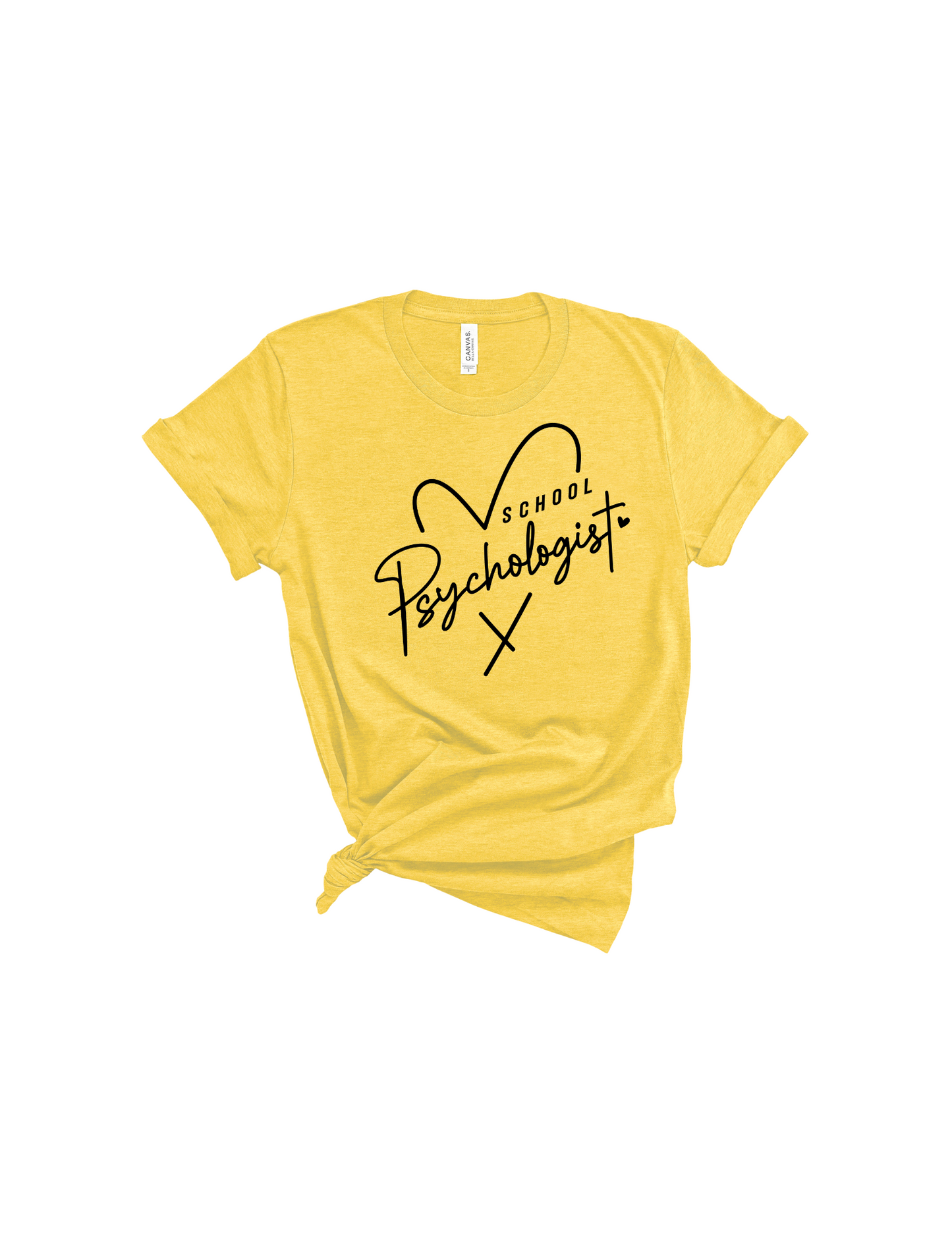 School Psychologist heart shirt