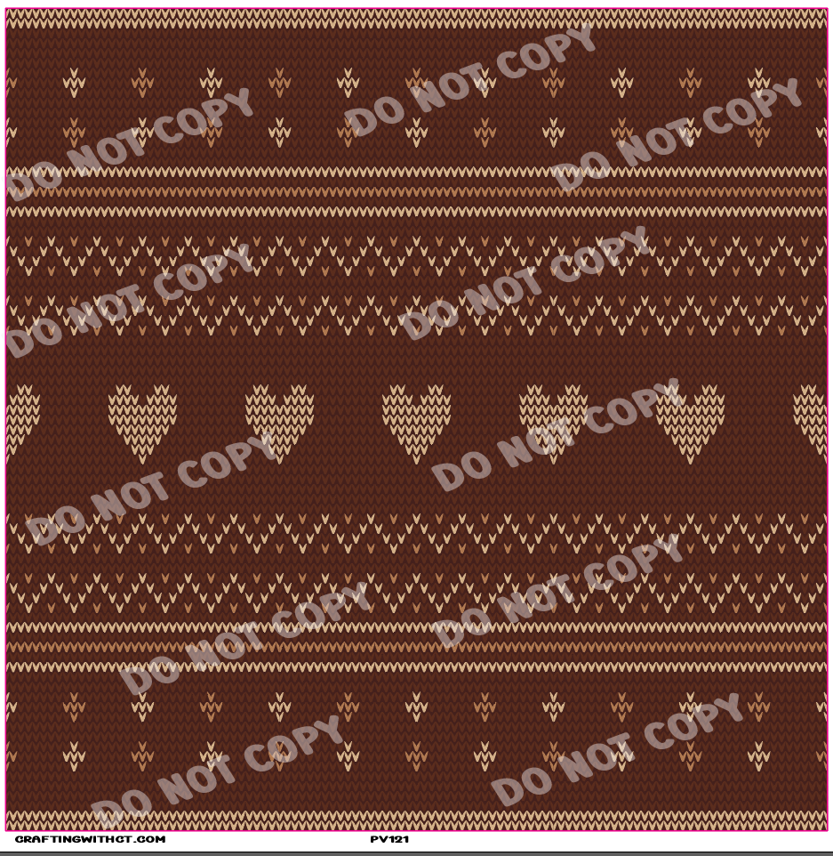 PV121 sweater pattern vinyl sheet