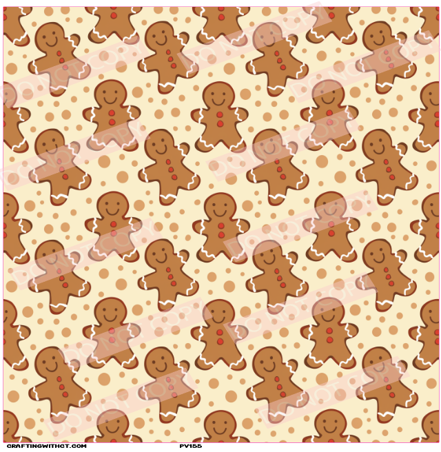 PV155 gingerbread men sheet