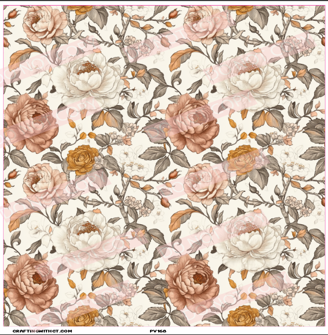 PV168 vintage floral sheet