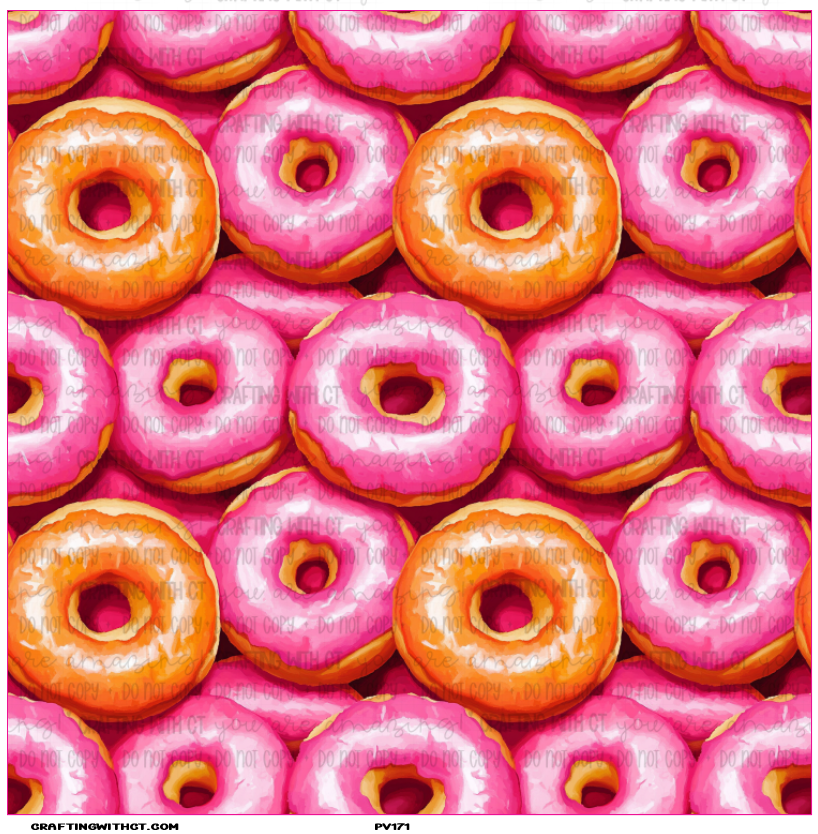 PV171 neon pink donuts sheet