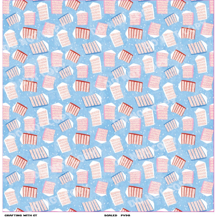PV98 Cake Slices vinyl sheet