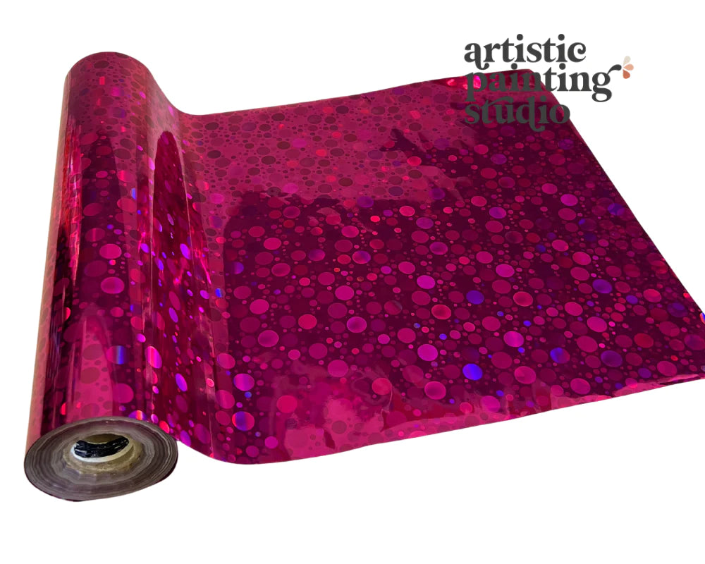 Pink Dottie Hologram Foil