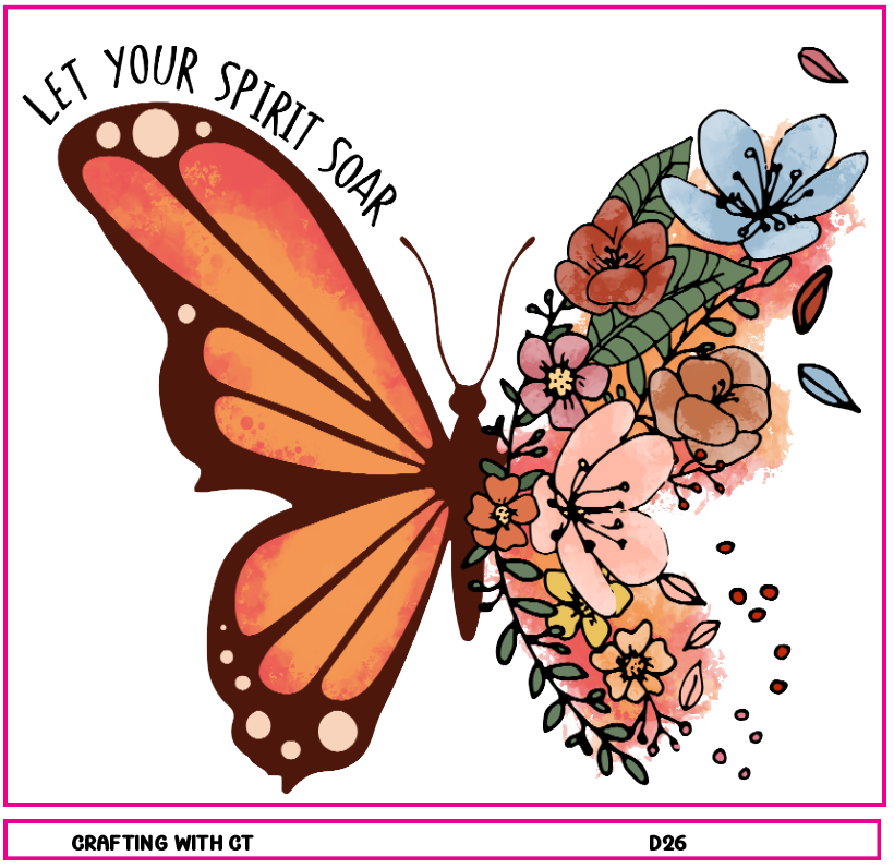 D26 Let Your Spirit Soar 3 decal
