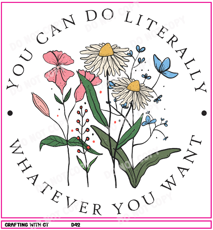 D42 Literally whatever you want decal