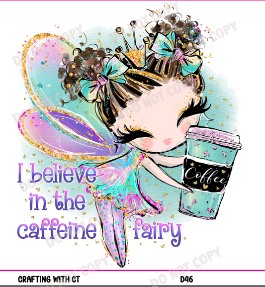 D46 Caffeine Fairy decal