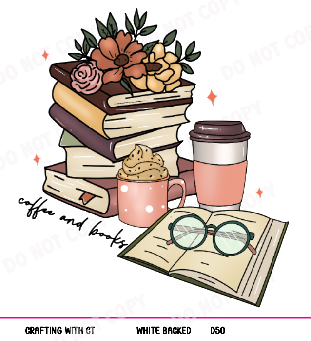 D50 Coffee Books decal