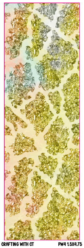 PW4 - Iridescent Giraffe - 1.5x4.75