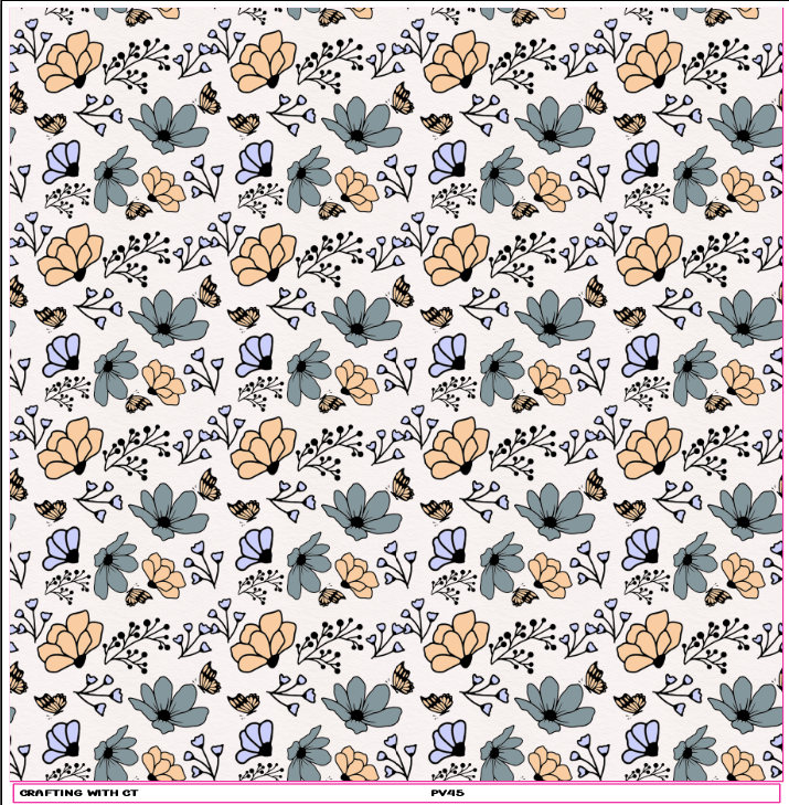 PV45 Floral 6 vinyl sheet
