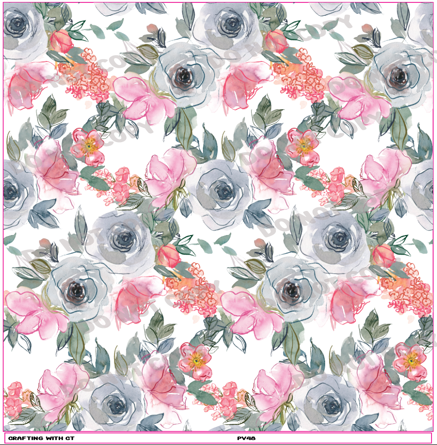 PV48 Floral 7 vinyl sheet