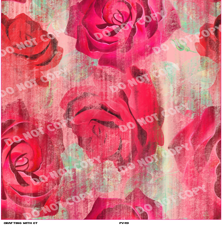 PV49 Roses vinyl sheet
