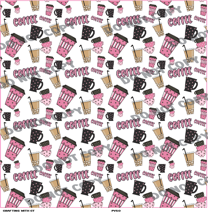 PV51 Pink Coffee vinyl sheet