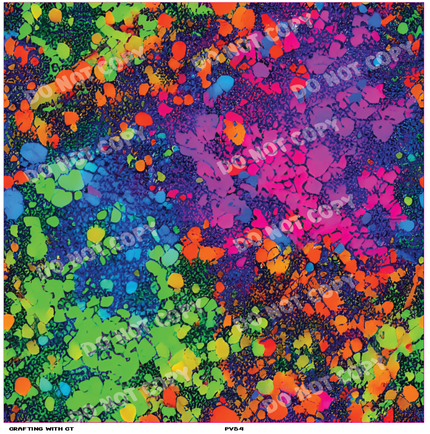 PV54 Neon paint splatters v2 vinyl sheet