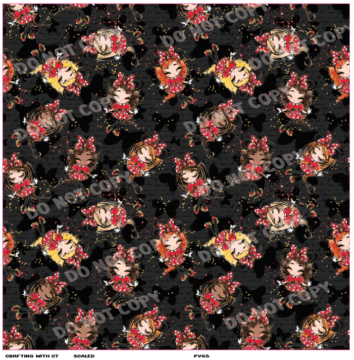 PV65 Mouse upon a time girls vinyl sheet