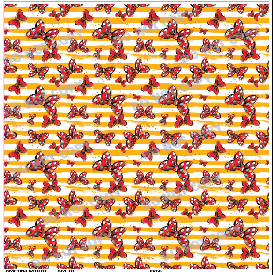 PV66 Mouse bows vinyl sheet