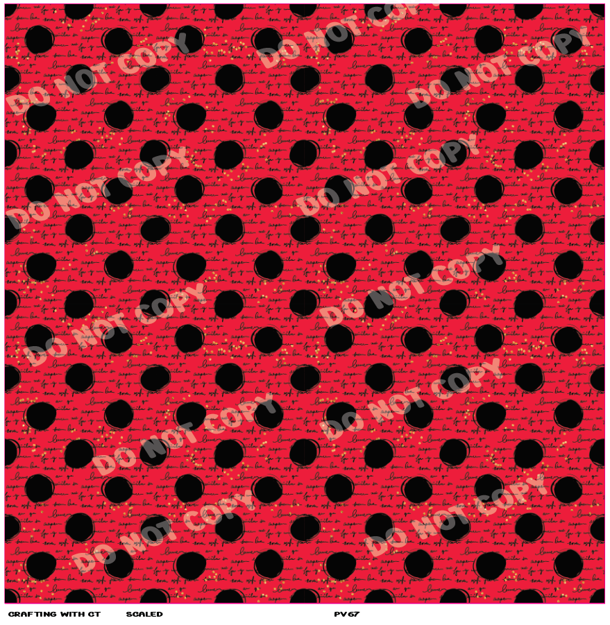 PV67 Mouse dots vinyl sheet