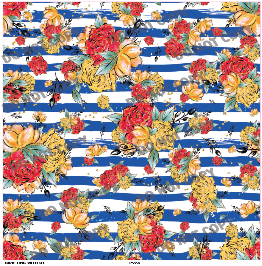 PV73 Beauty roses v2 vinyl sheet