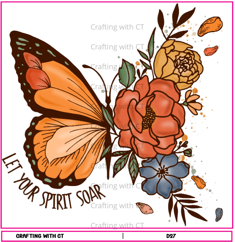 D27 Let Your Spirit Soar 4 Decal