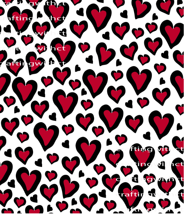 PV13 Heart Pattern 1 vinyl sheet