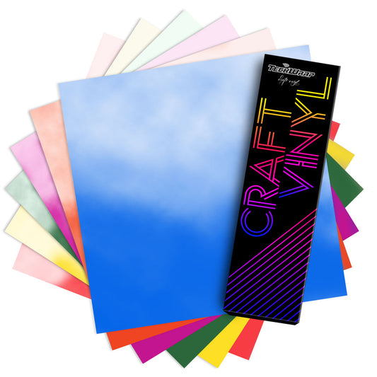 Clear Cold Color Change vinyl 12x12 sheets