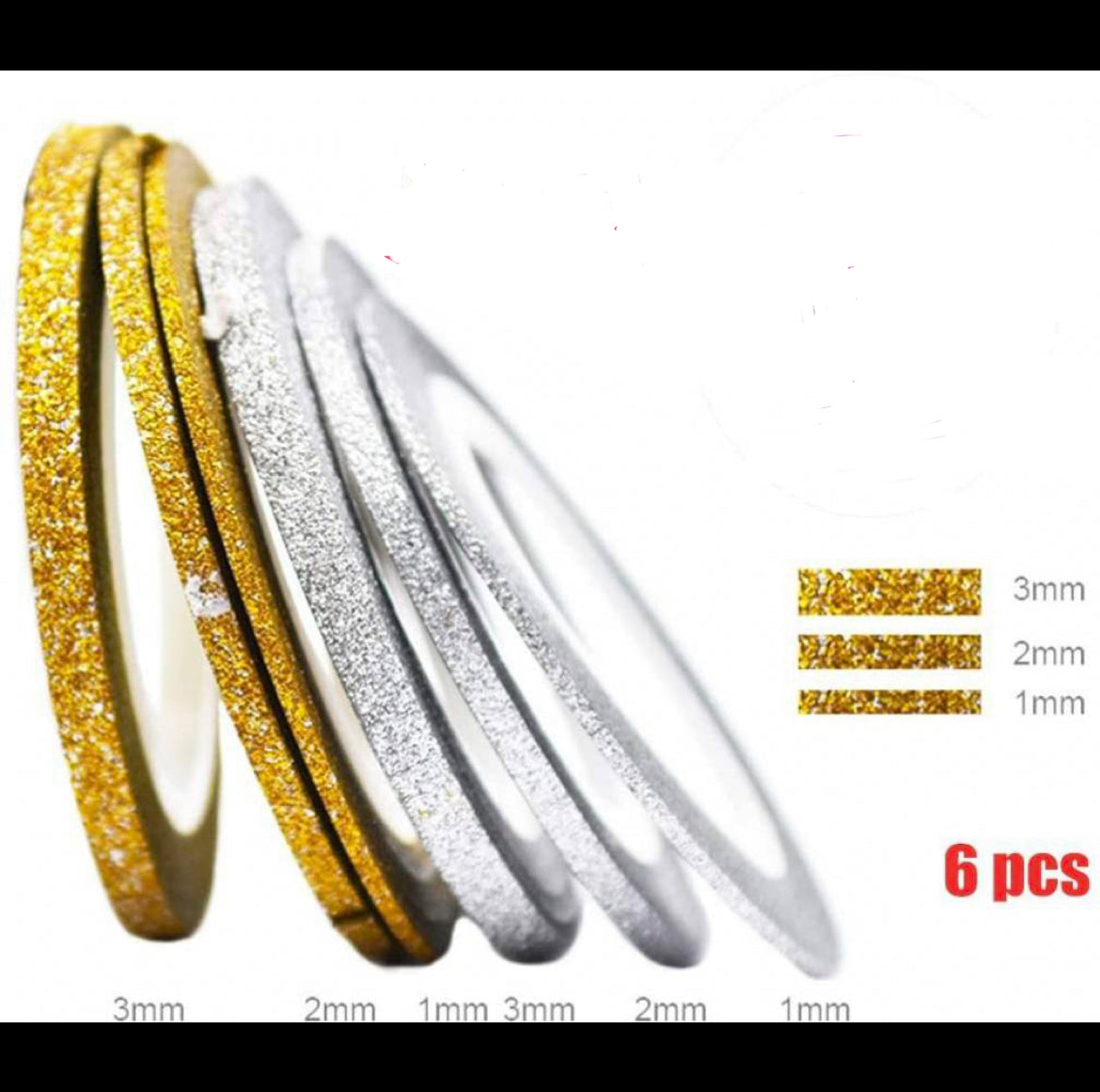 Glitter striping tape