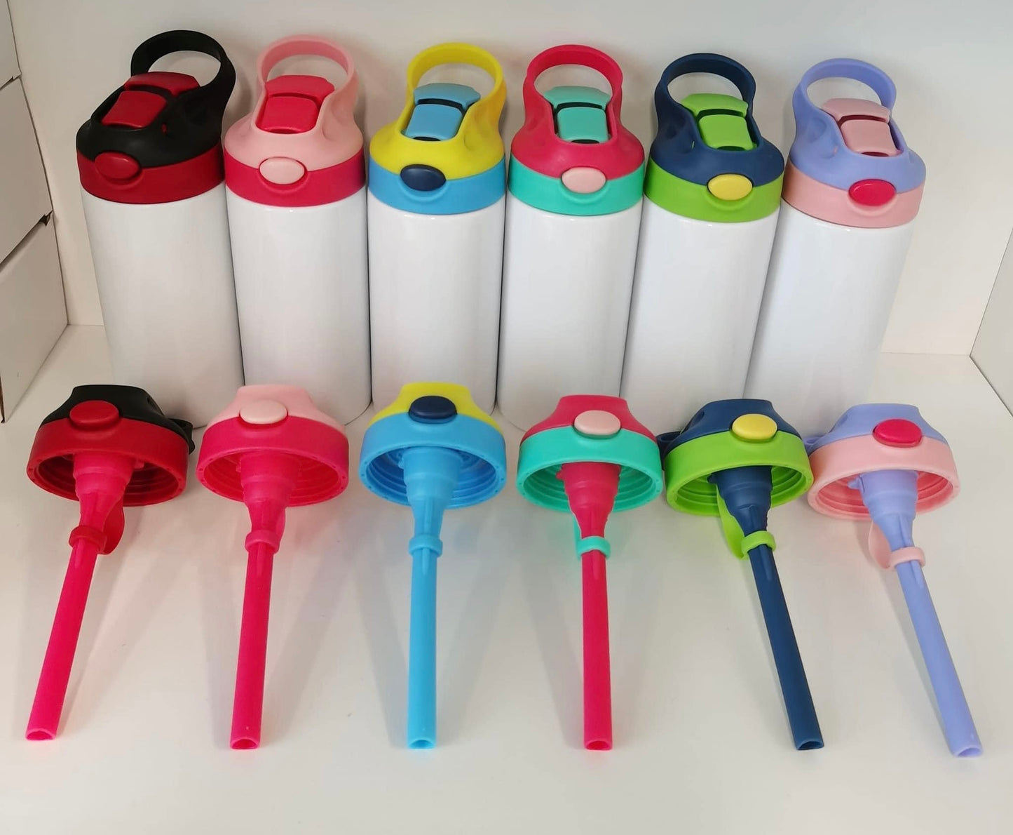 12oz kids insulated flip top sublimation tumbler