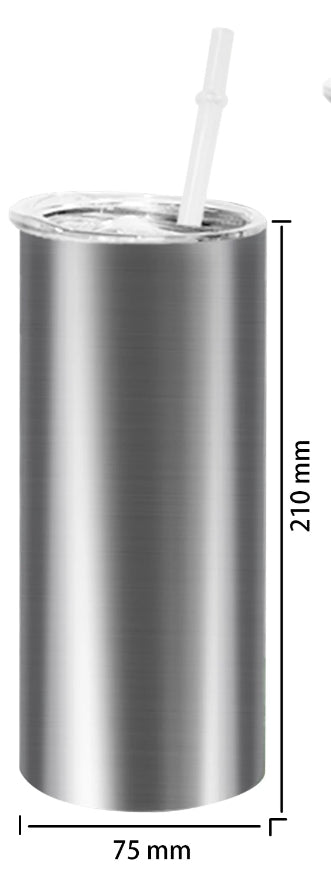 20oz straight tumbler stainless steel insulated