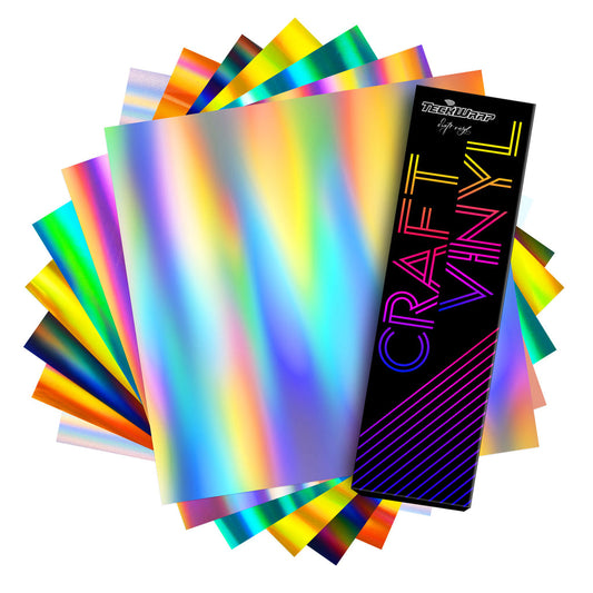 Holographic Glossy Rainbow Vinyl 12x12 sheets