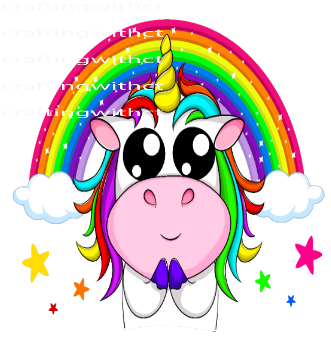 D5 Unicorn and Rainbow decal