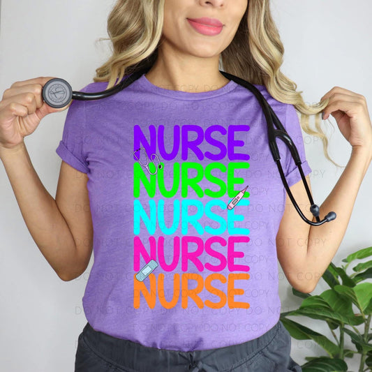 Nurse - neons shirt