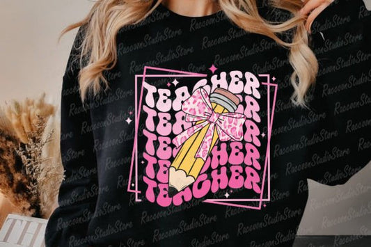 Pink Coquette Teacher shirt