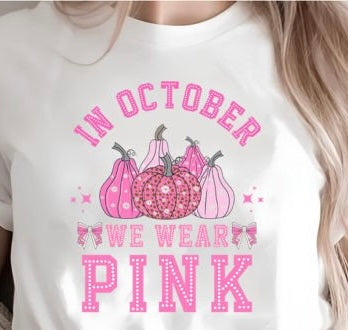 In October We Wear Pink shirt