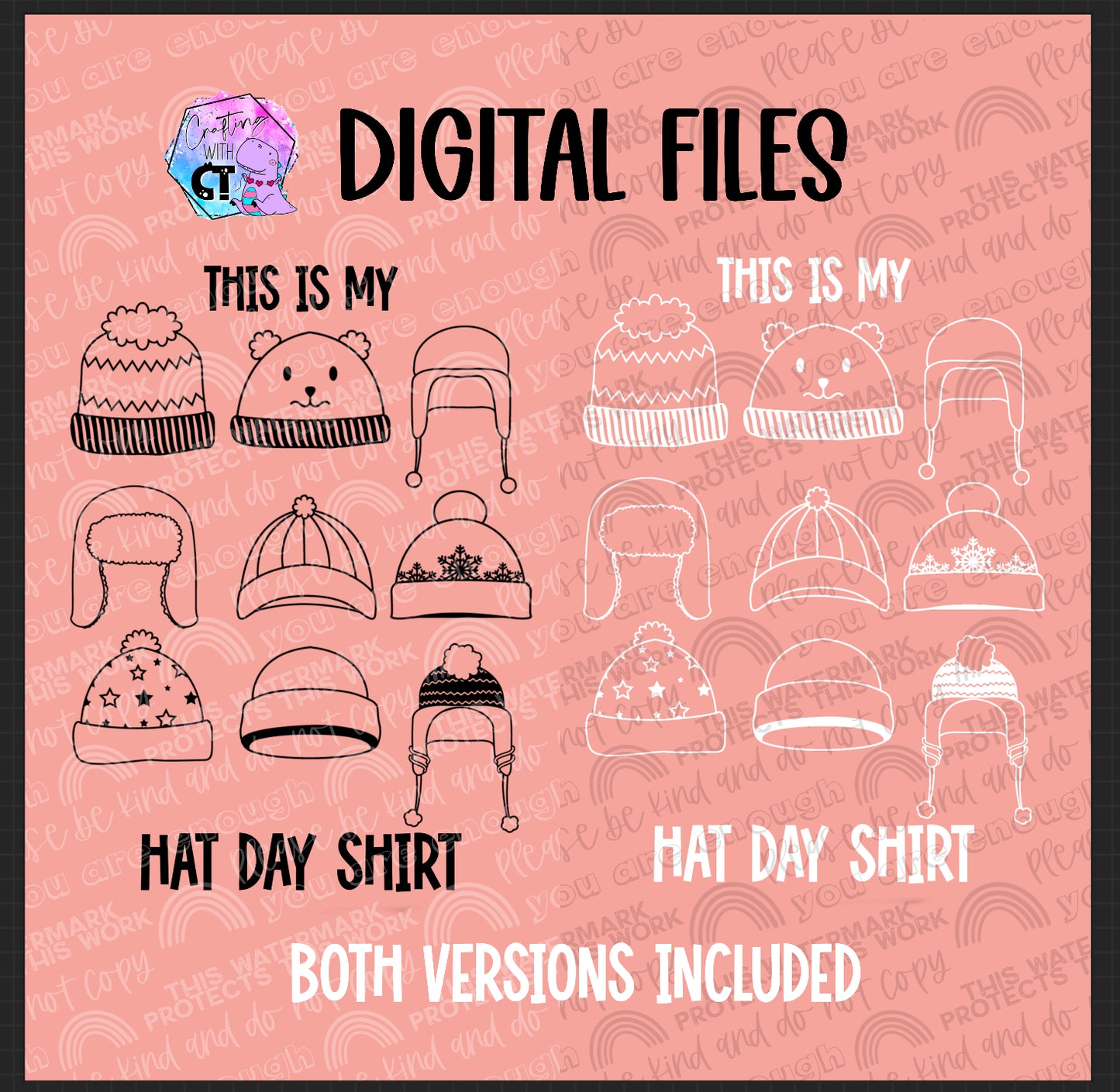 hat day shirt - digital files