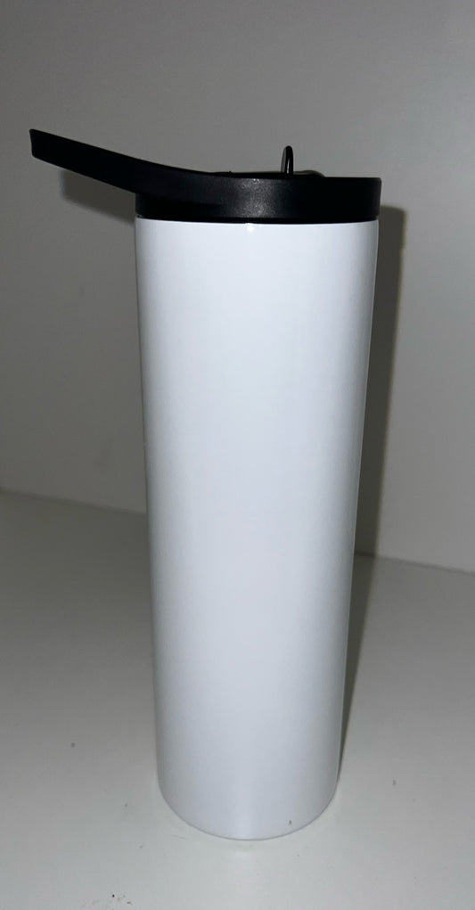 30oz straight insulated tumbler - sublimation with 2 lids