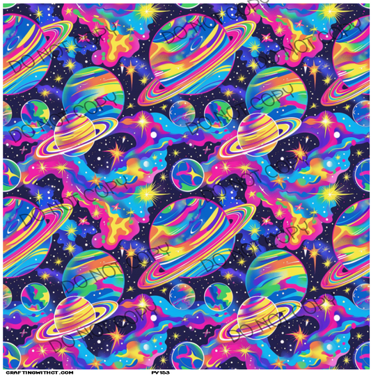 PV153 neon planets vinyl sheet