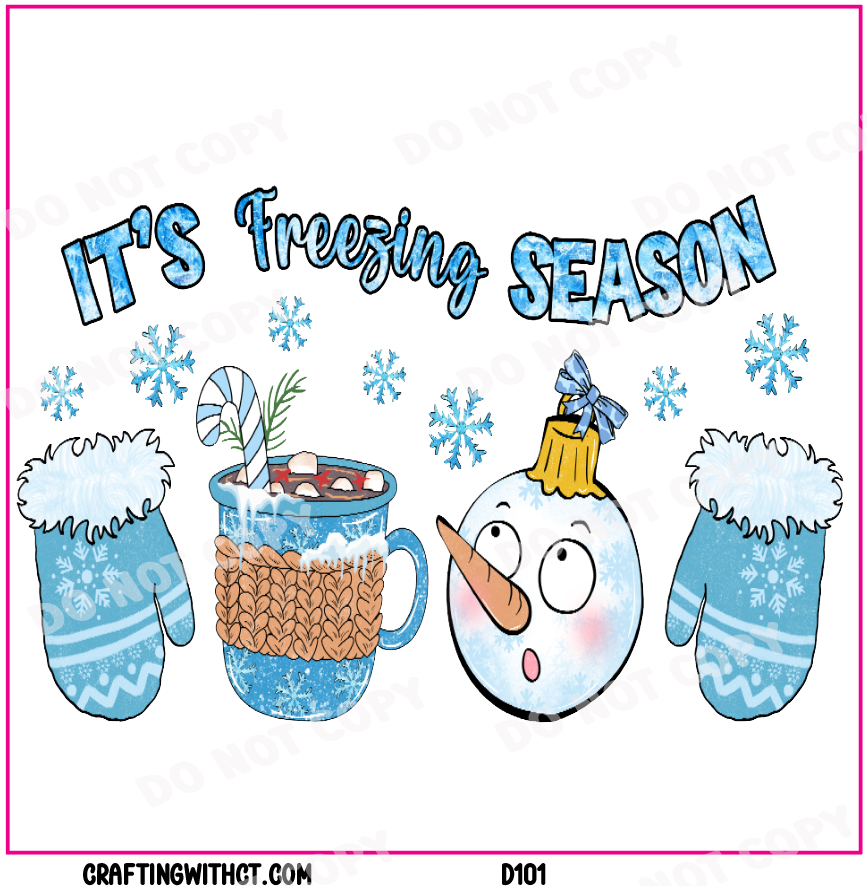 D101 freezing season decal